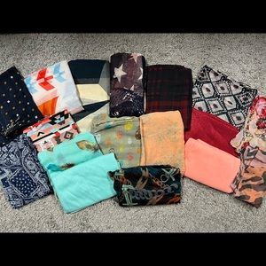 Bundle of 16, Various Brands, Colors and Designs, Scarves and Infinity Scarf